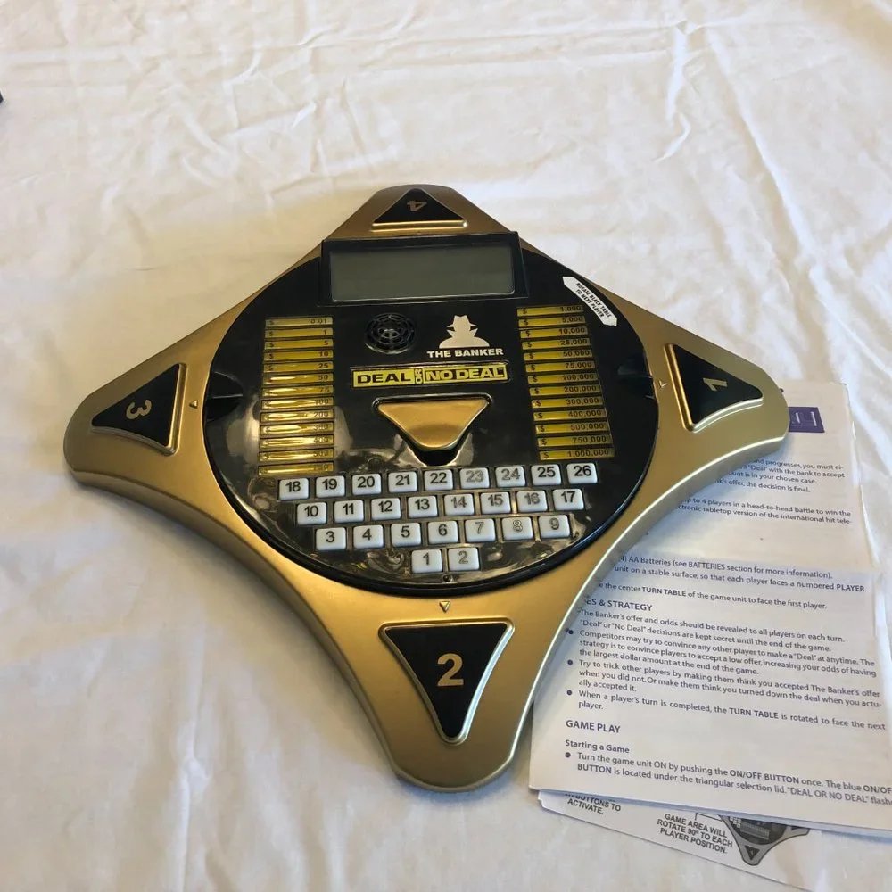 Deal Or No Deal NBC Electronic Game Irwin Toys 1-4 Players - Picture 2 of 7